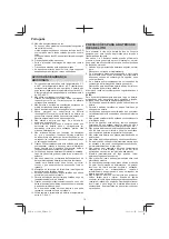 Предварительный просмотр 72 страницы HIKOKI AC 18DA Handling Instructions Manual