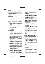 Предварительный просмотр 90 страницы HIKOKI AC 18DA Handling Instructions Manual