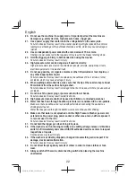 Предварительный просмотр 22 страницы HIKOKI AW 100 Handling Instructions Manual