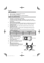 Предварительный просмотр 26 страницы HIKOKI AW 100 Handling Instructions Manual