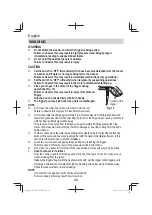 Предварительный просмотр 30 страницы HIKOKI AW 100 Handling Instructions Manual