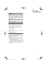 Предварительный просмотр 23 страницы HIKOKI AW 150 Handling Instructions Manual