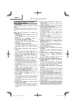 Предварительный просмотр 46 страницы HIKOKI AW 150 Handling Instructions Manual