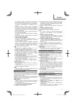 Предварительный просмотр 75 страницы HIKOKI AW 150 Handling Instructions Manual