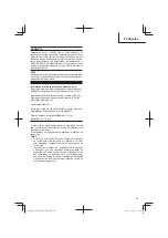 Предварительный просмотр 89 страницы HIKOKI AW 150 Handling Instructions Manual