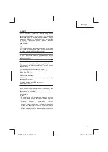 Предварительный просмотр 121 страницы HIKOKI AW 150 Handling Instructions Manual