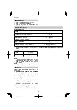 Preview for 42 page of HIKOKI AW 18DBL Handling Instructions Manual