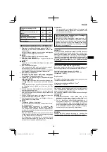 Preview for 103 page of HIKOKI AW 18DBL Handling Instructions Manual