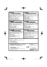 Preview for 298 page of HIKOKI AW 18DBL Handling Instructions Manual