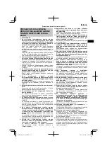 Предварительный просмотр 21 страницы HIKOKI BL 26200S Handling Instructions Manual