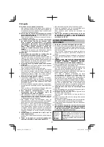 Предварительный просмотр 42 страницы HIKOKI BL 26200S Handling Instructions Manual