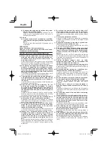 Preview for 18 page of HIKOKI C 10FCE2 Handling Instructions Manual