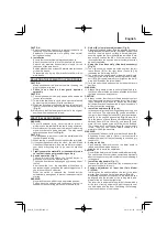 Preview for 21 page of HIKOKI C 10FCE2 Handling Instructions Manual