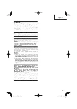 Preview for 25 page of HIKOKI C 10FCE2 Handling Instructions Manual