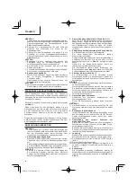 Preview for 34 page of HIKOKI C 10FCE2 Handling Instructions Manual