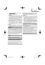 Preview for 35 page of HIKOKI C 10FCE2 Handling Instructions Manual