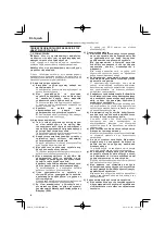 Preview for 36 page of HIKOKI C 10FCE2 Handling Instructions Manual