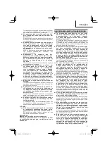 Preview for 37 page of HIKOKI C 10FCE2 Handling Instructions Manual