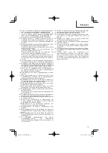 Preview for 39 page of HIKOKI C 10FCE2 Handling Instructions Manual