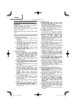 Preview for 66 page of HIKOKI C 10FCE2 Handling Instructions Manual