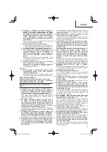 Preview for 67 page of HIKOKI C 10FCE2 Handling Instructions Manual