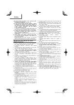 Preview for 68 page of HIKOKI C 10FCE2 Handling Instructions Manual