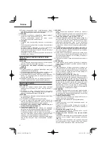 Preview for 70 page of HIKOKI C 10FCE2 Handling Instructions Manual