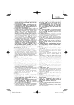 Preview for 71 page of HIKOKI C 10FCE2 Handling Instructions Manual