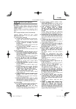 Preview for 75 page of HIKOKI C 10FCE2 Handling Instructions Manual