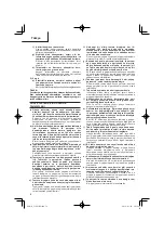 Preview for 76 page of HIKOKI C 10FCE2 Handling Instructions Manual