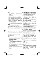 Preview for 82 page of HIKOKI C 10FCE2 Handling Instructions Manual