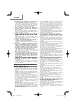 Preview for 86 page of HIKOKI C 10FCE2 Handling Instructions Manual