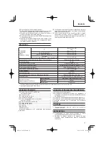 Preview for 87 page of HIKOKI C 10FCE2 Handling Instructions Manual