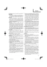 Preview for 89 page of HIKOKI C 10FCE2 Handling Instructions Manual