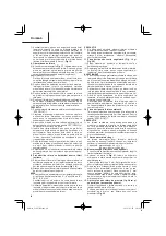 Preview for 90 page of HIKOKI C 10FCE2 Handling Instructions Manual