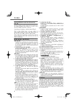 Preview for 92 page of HIKOKI C 10FCE2 Handling Instructions Manual