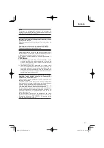 Preview for 93 page of HIKOKI C 10FCE2 Handling Instructions Manual