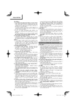 Preview for 100 page of HIKOKI C 10FCE2 Handling Instructions Manual