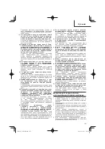 Preview for 105 page of HIKOKI C 10FCE2 Handling Instructions Manual