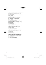 Preview for 117 page of HIKOKI C 10FCE2 Handling Instructions Manual