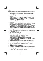 Preview for 36 page of HIKOKI C 12FCH Handling Instructions Manual