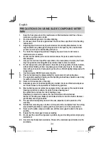 Предварительный просмотр 34 страницы HIKOKI C 12RSH2 Handling Instructions Manual