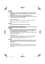 Предварительный просмотр 58 страницы HIKOKI C 12RSH2 Handling Instructions Manual