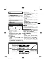 Предварительный просмотр 69 страницы HIKOKI C 18DBL Handling Instructions Manual