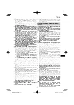 Предварительный просмотр 137 страницы HIKOKI C 18DBL Handling Instructions Manual