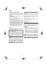 Preview for 66 page of HIKOKI C 3605DYA Handling Instructions Manual