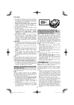 Preview for 102 page of HIKOKI C 3605DYA Handling Instructions Manual