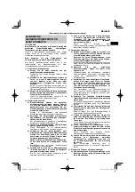 Preview for 21 page of HIKOKI C 3606DA Handling Instructions Manual