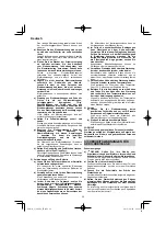 Preview for 22 page of HIKOKI C 3606DA Handling Instructions Manual