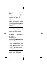 Preview for 32 page of HIKOKI C 3606DA Handling Instructions Manual